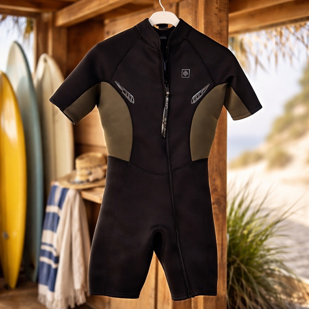 Black scuba suit